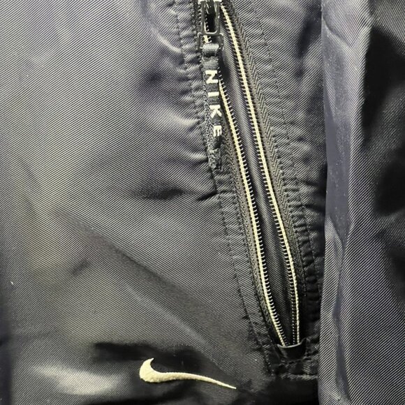 Vintage Nike Jacket Mens XL black Full Zip Fleece Lined Coat Outdoor Y2K - Picture 2 of 9